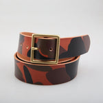 Camouflage Vegetable Tanned Leather Semi-finished Belt Strip Without Hole Belt Strip - Heritage cosmetics and beauty care