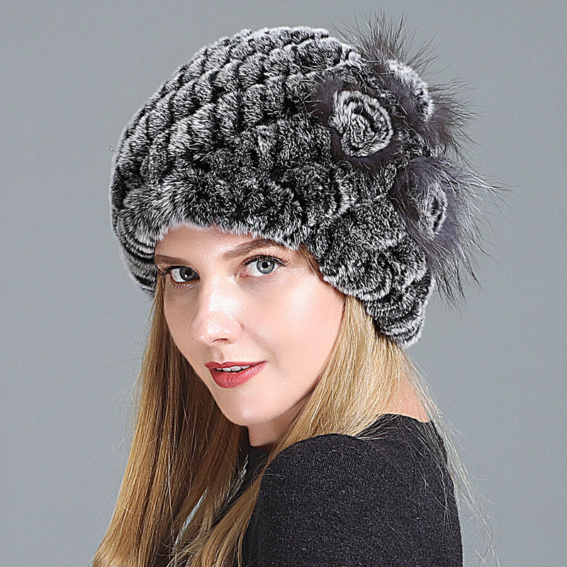 European And American Women's Fur Knitted Hats - Heritage cosmetics and beauty care