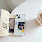 Creative Port Style Background Image Retro Transparent Mobile Phone Case Heritage cosmetics and beauty care