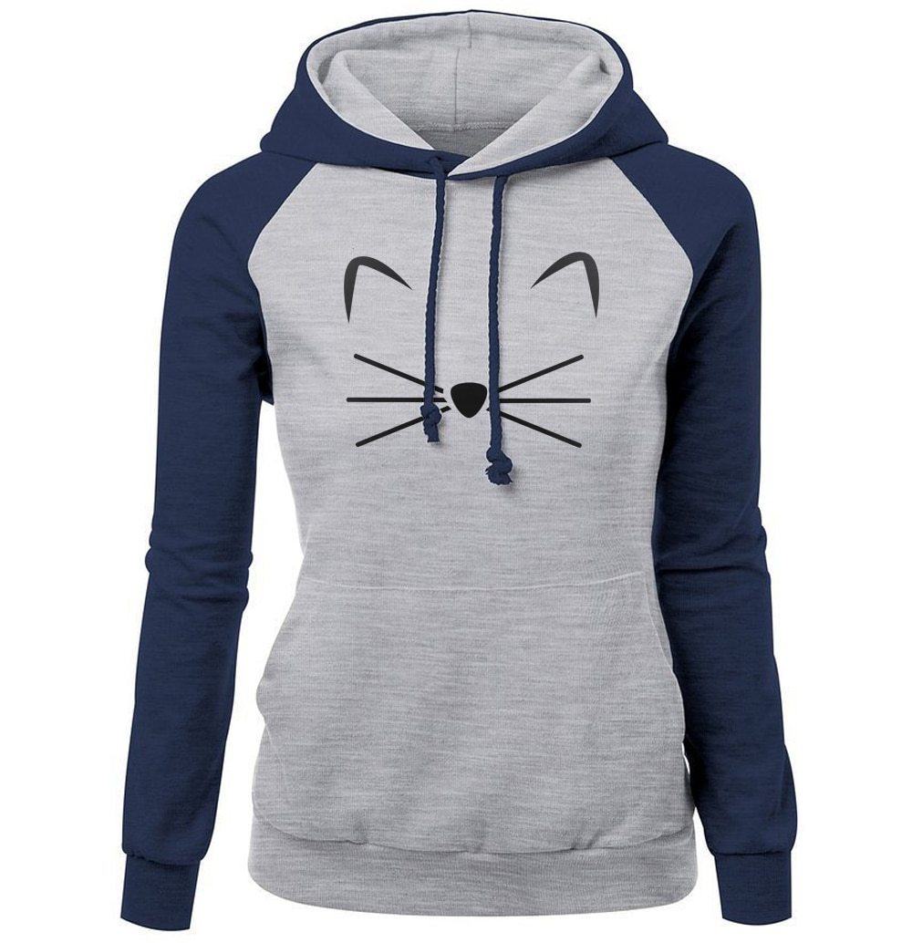 Cute Cat Woman Hoodies Sweater - Heritage cosmetics and beauty care