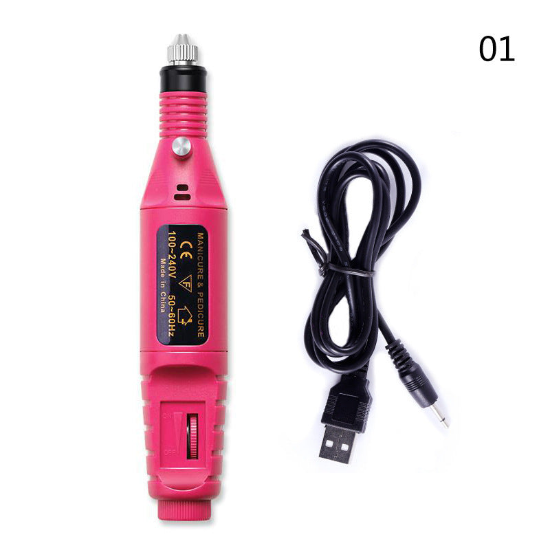 Electric Nail Drill Machine Manicure Machine Set USB Charging Mill Cutter For Manicure Nail File Pedicure Tool Nail Drill Set - Heritage cosmetics and beauty care