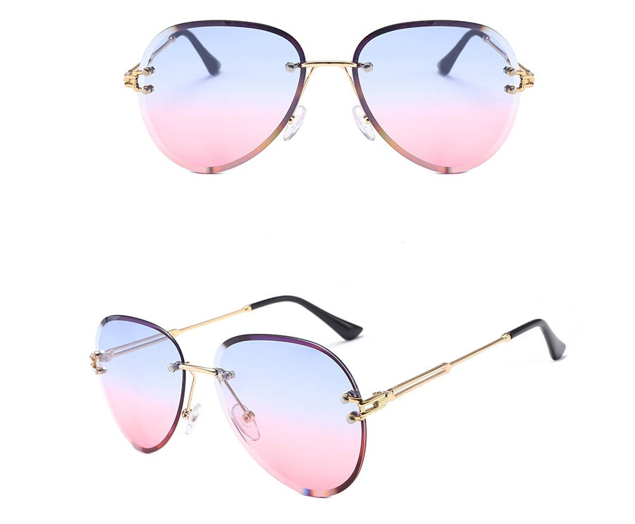 foreign trade rimless Sunglasses - Heritage cosmetics and beauty care