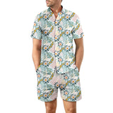 European Size Men's Casual Loose Shirt Suit Hawaii Seaside 3d Digital Printing Beach Short Sleeve Shorts - Heritage cosmetics and beauty care