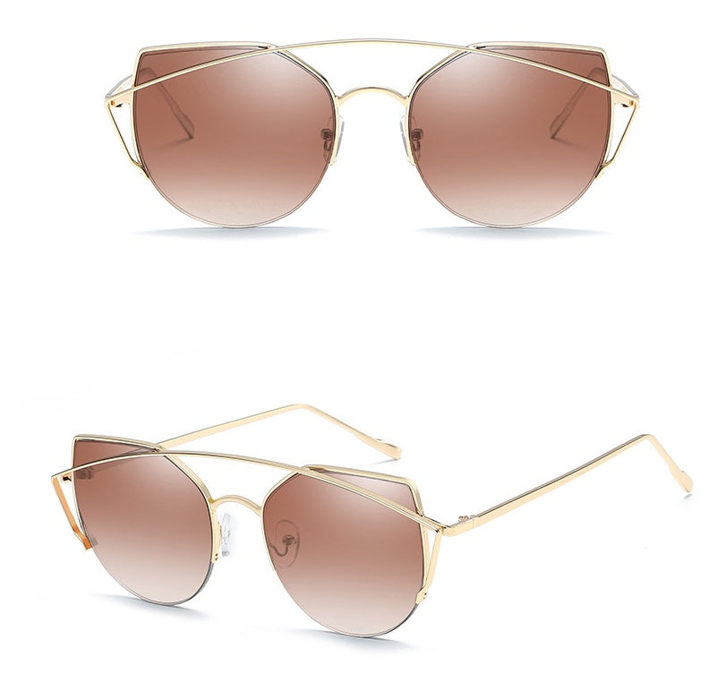 Female Vintage Gold Sunglasses - Heritage cosmetics and beauty care