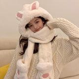 High-value Cute Hats Scarves Gloves All-in-one To Keep Warm - Heritage cosmetics and beauty care