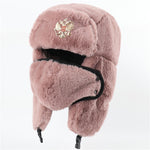 Ushanka Men And Women Imitation Rabbit Fur Outdoor Earmuffs Hat - Heritage cosmetics and beauty care