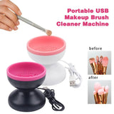 Electric Makeup Brush Cleaner Machine Portable Automatic USB Cosmetic Brush Cleaner Tools For All Size Beauty Makeup Brushes Set - Heritage cosmetics and beauty care