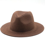 Large-Brimmed Straw Hat Men'S And Women'S Beach Jazz Hats - Heritage cosmetics and beauty care