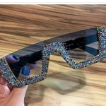 Rhinestone Square Sunglasses Heritage cosmetics and beauty care