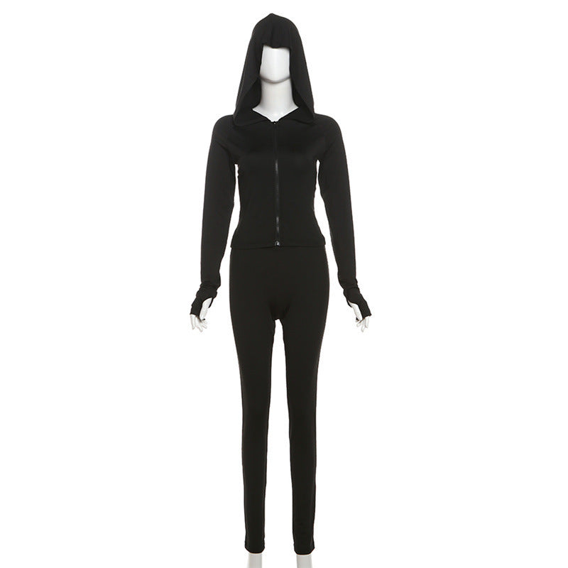 Women's Fashion Sports Long Sleeve V-neck Suit - Heritage cosmetics and beauty care