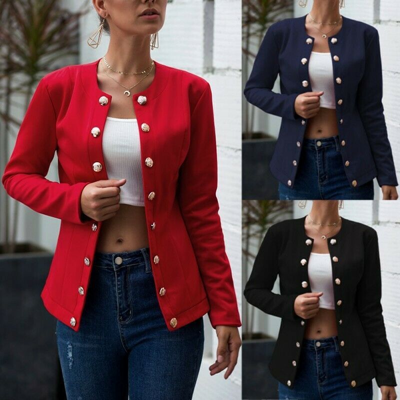 Double-breasted small blazer - Heritage cosmetics and beauty care