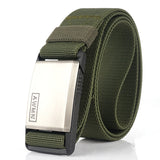 Automatic buckle elastic canvas belt - Heritage cosmetics and beauty care