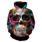 All kinds of fancy scary skull print hoodies - Heritage cosmetics and beauty care