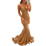 Sequin Evening Dresses For Women Formal  Long Prom Party Gowns - Heritage cosmetics and beauty care