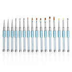 16 Pieces Nail Brush UV Pen Suit - Heritage cosmetics and beauty care