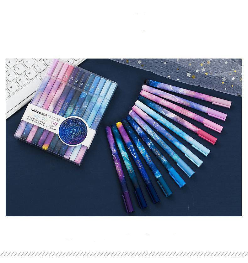 Twelve Constellation Pen Bright Star Pen Zodiac Ballpoint Pen - Heritage cosmetics and beauty care