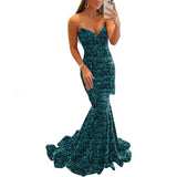 Sequin Evening Dresses For Women Formal Sexy Long Prom Party Gowns - Heritage cosmetics and beauty care