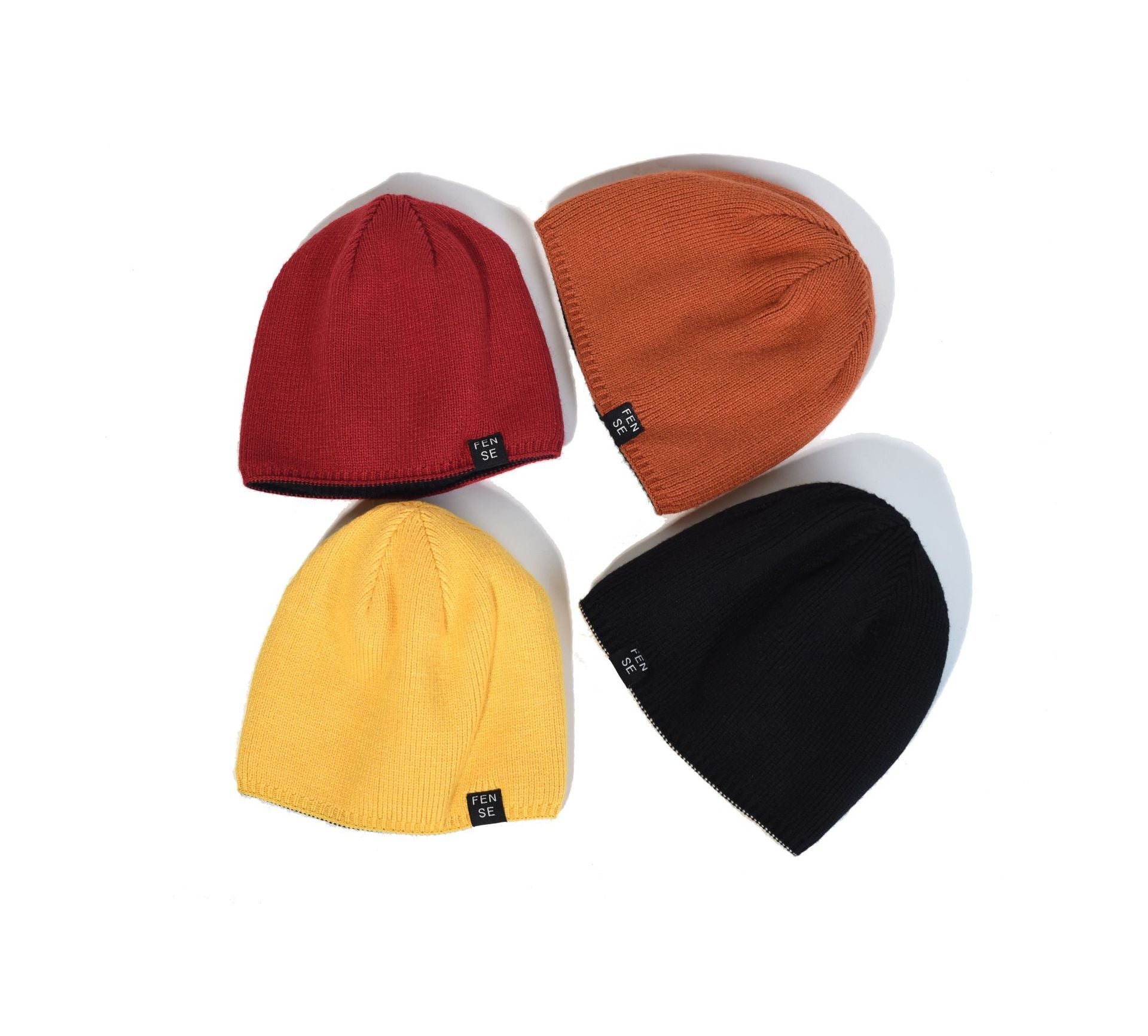 Knitted Woolen Hats For Men And Women Wear All-match On Both Sides - Heritage cosmetics and beauty care