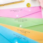 Student Cute A4 Paper  Transparent Folder - Heritage cosmetics and beauty care