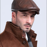 Middle-aged And Elderly Casual Leather Hats - Heritage cosmetics and beauty care