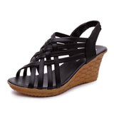 Fishbill Wedge Sandals - Heritage cosmetics and beauty care