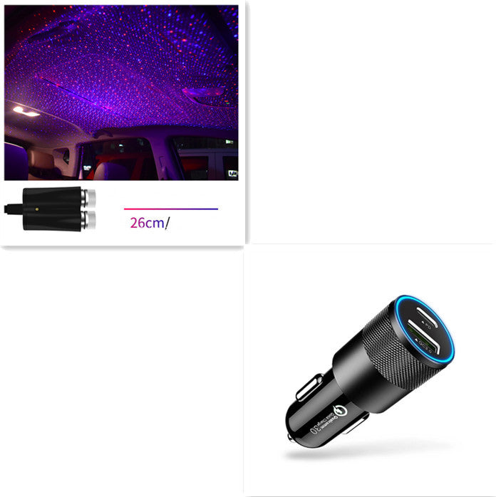 Star Light Projector Party Lights USB LED Light Interior Lighting LED Interior Car Lights Starry Sky Galaxy Night Lights - Heritage cosmetics and beauty care