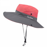 Unisex Summer Foldable Sun Fisherman Hat Men Women Wide Brim Casual Outdoor Travel Beach Sunscreen UV Protection  Sun Hats - Heritage cosmetics and beauty care