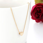 Simple Fashion Gold Color Double-sided Love Pendant Necklaces Clavicle Chains Necklace Women Jewelry Valentines Day Gift - Heritage cosmetics and beauty care Heritage cosmetics and beauty care 0 Heritage cosmetics and beauty care 12.00