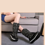 Women Boots Winter Shoes Women Snow Boots Platform Keep Warm Ankle Winter Boots with Thick Fur Heels - Heritage cosmetics and beauty care