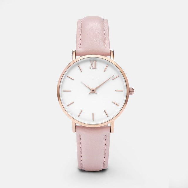 Fashion Women Watches Leather Quartz Watch for Ladies Clocks - Heritage cosmetics and beauty care