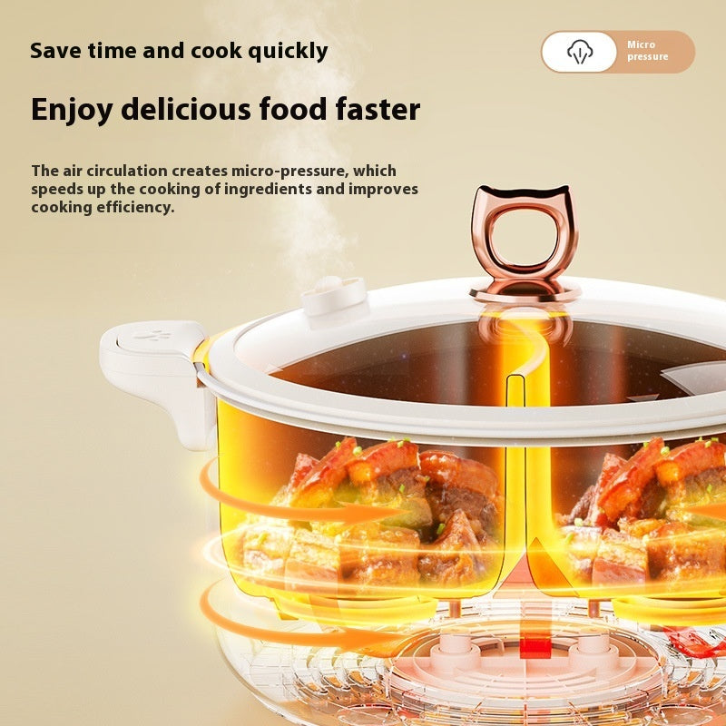 6 L 8L Large Capacity Mandarin Duck Electric Chafing Dish Household Multi-functional Integrated Dormitory Students - Heritage cosmetics and beauty care