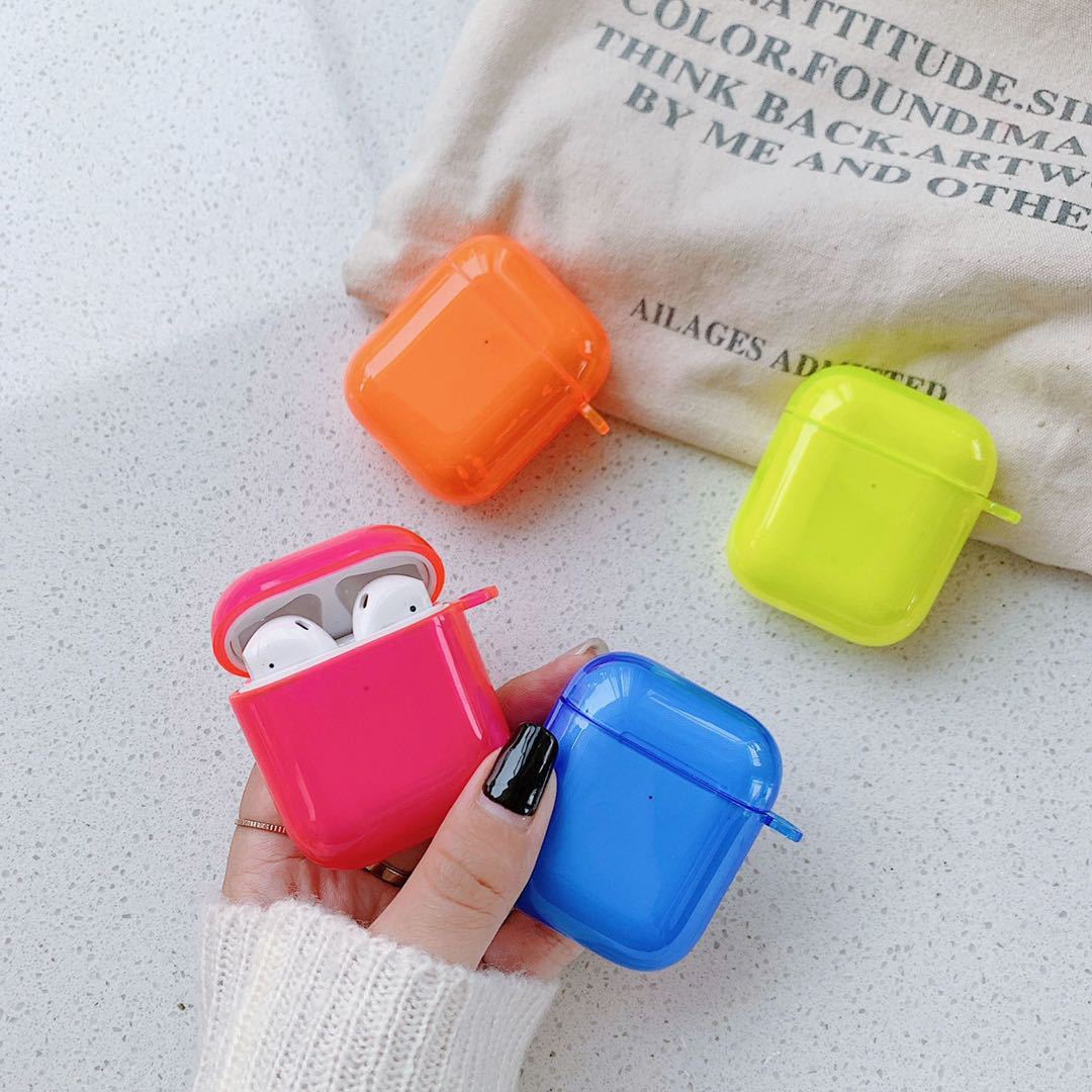 Compatible with Apple, TPU soft shell fluorescent earphone sleeve Heritage cosmetics and beauty care