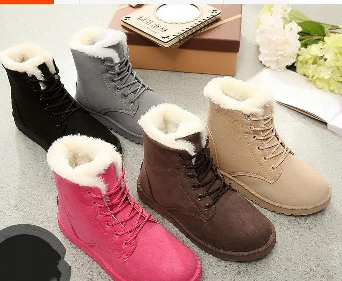 Female Warm Ankle Boots Women Snow Winter Shoes - Heritage cosmetics and beauty care