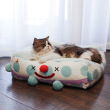 Clown Pet Sleeps In A Cozy Pet Bed - Heritage cosmetics and beauty care