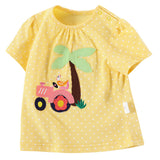 Cartoon Pattern Stitching Baby Short-Sleeved T-Shirt - Heritage cosmetics and beauty care