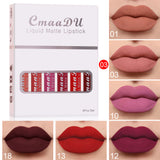 6 Boxes Of Matte Non-stick Cup Waterproof Lipstick Long Lasting Lip Gloss - Heritage cosmetics and beauty care