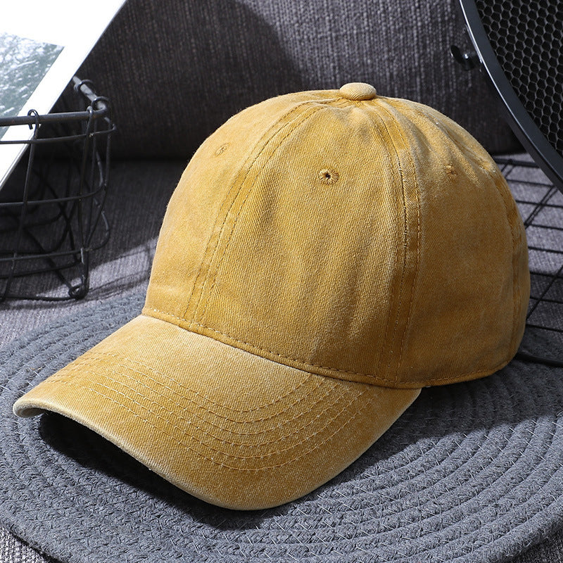 Washed Baseball Caps For Men And Women Outdoor Distressed Sun Hats Simple Caps - Heritage cosmetics and beauty care