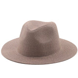 Large-Brimmed Straw Hat Men'S And Women'S Beach Jazz Hats - Heritage cosmetics and beauty care