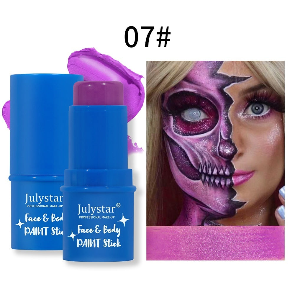 Halloween Popular Body Painting Cream Makeup Facial Water-soluble Fluorescent Face Stage Colored Drawing Crayon - Heritage cosmetics and beauty care