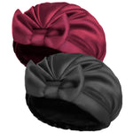 Women's Solid Bow Satin Bath Hat - Heritage cosmetics and beauty care