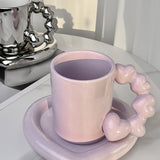 Mug Ceramic Coffee Cup And Saucer Set