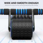 Double Wheel Abdominal Exerciser Women Men Automatic Rebound Ab Wheel Roller Waist Trainer Gym Sports Home Exercise Devices - Heritage cosmetics and beauty care