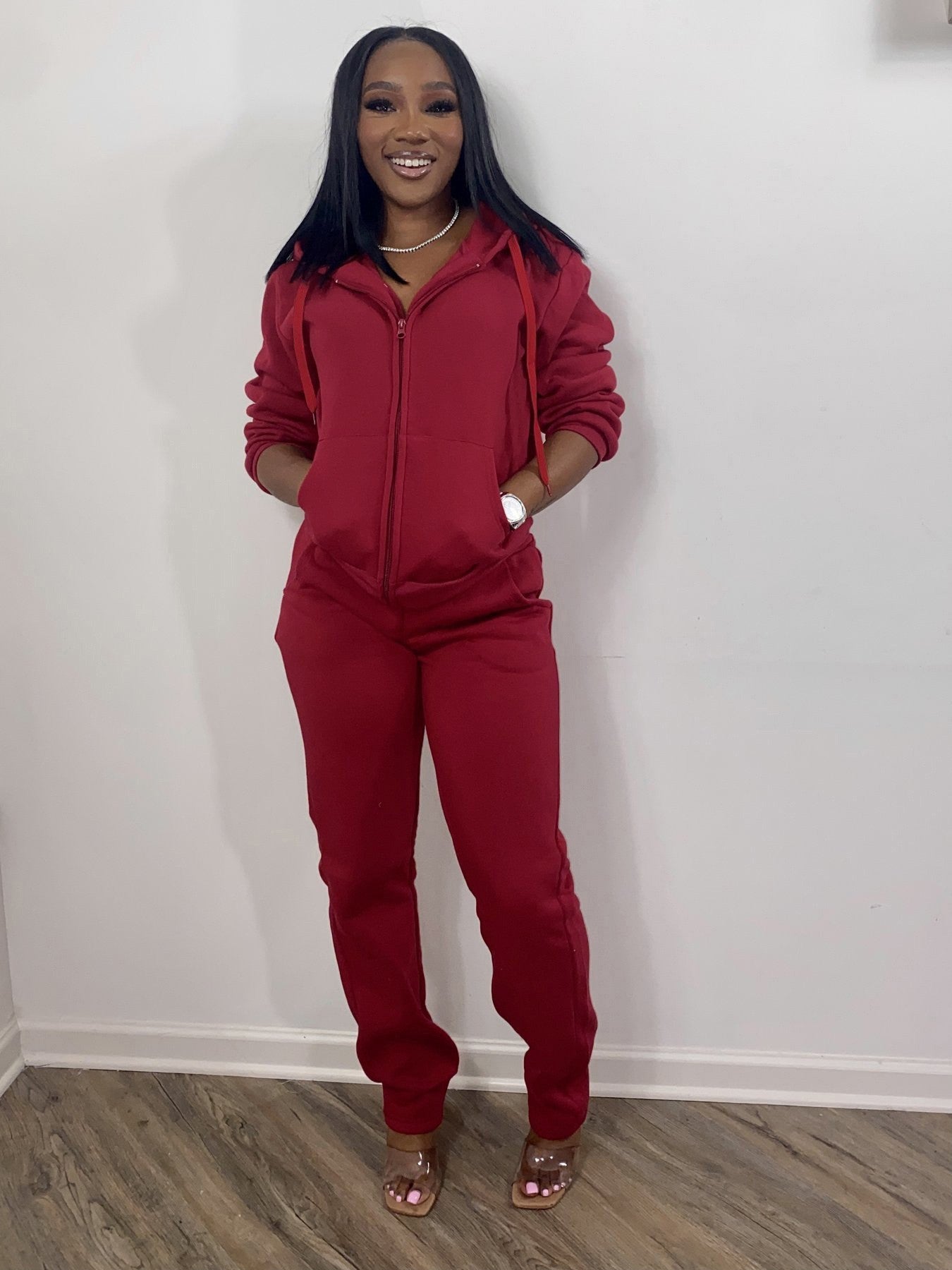 Women Sweatsuit Set 2 Piece Outfits Casual Hoodies Tops And Sweatpants Jogger Tracksuits Loose Trousers - Heritage cosmetics and beauty care