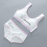 Girls' Bra Set, Pure Cotton, Developmental Vest, Underwear, Children'S Bra, Cotton - Heritage cosmetics and beauty care