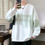 Round Neck Sweater Winter Fleece-lined Trendy Brand Long Sleeve T-shirt Loose American Style