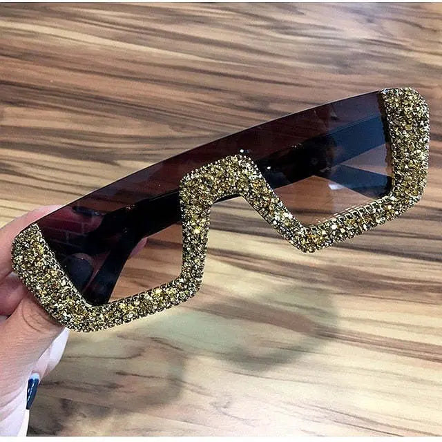 Rhinestone Square Sunglasses Heritage cosmetics and beauty care