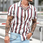 Men's Vintage Summer Shirt Striped - Heritage cosmetics and beauty care