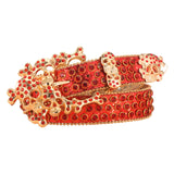 Skull Rhinestone Belt Inlaid With Diamond Personality