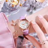 Simple High School Student Luminous Double Calendar Women's Quartz Watch - Heritage cosmetics and beauty care