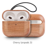 Back Cover Solid Wood Bluetooth Earphone Case Heritage cosmetics and beauty care